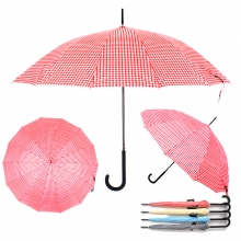 MK 체크패턴 14K 우산-레드