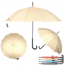 MK 체크패턴 14K 우산-옐로우