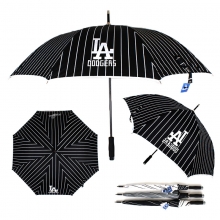MLB LA 야구복 줄무늬 장우산-블랙